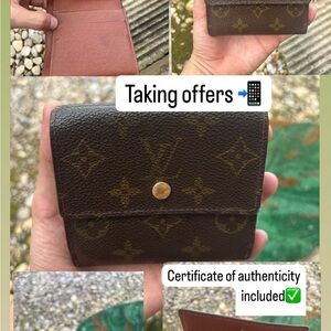 Louis Vuitton Brown Monogram Key & Card Holder